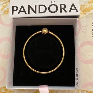 Pandora gold plated bracelet